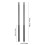 1 Pair 5A Aluminum Alloy Drum Sticks Solid Non-Slip Handle Black 2