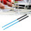 Blue Aluminum Alloy 5A Drum Sticks, Non-Slip Handle, Solid PowerBoost 14