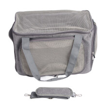 Ventilated Pet Carrier With Nonslip Base, Airline Approved Collapsible Travel Bag For Cats And Small Dogs Including Durable Frame And Adjustable Strap