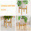 Balcony Planter Stand Khaki 1 Set 9