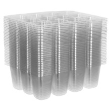 30Pcs Reusable Plastic Starter Pots Transparent Growing Trays