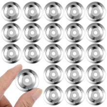 250Pcs Silver Drum Cymbal Rings Stainless Steel Replacement for Cymbal