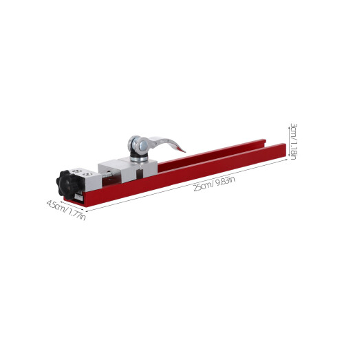 Precision Aluminum Circular Saw Guide with Adjustable Base Red 1