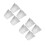 8Pcs Aluminum Bbq Drip Bucket Liners Silver Disposable Grease Liners 4