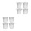 8Pcs Aluminum Bbq Drip Bucket Liners Silver Disposable Grease Liners 6