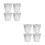 8Pcs Aluminum Bbq Drip Bucket Liners Silver Disposable Grease Liners 7