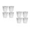 8Pcs Aluminum Bbq Drip Bucket Liners Silver Disposable Grease Liners 8