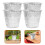 8Pcs Aluminum Bbq Drip Bucket Liners Silver Disposable Grease Liners 10
