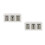 2Pcs Countertop Wooden Silverware Storage Box Three-Compartment Holder 6