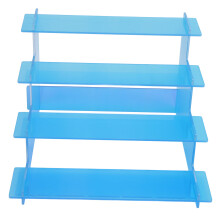 4-Etagen Displayregal bunt 24  24  14,5 cm