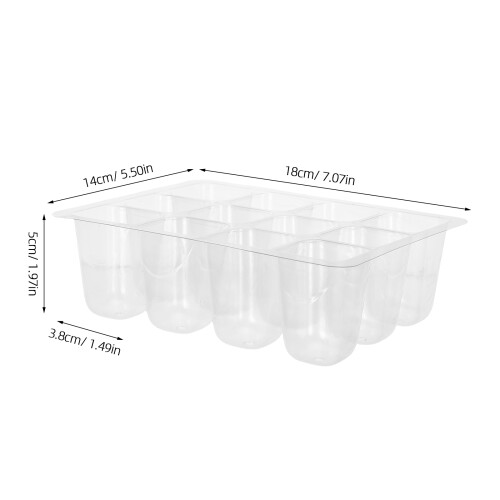 30Pcs Reusable Plastic Starter Pots Transparent Growing Trays 2