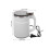 Home Use Grain Mill Grinder White Plastic Stainless Steel Compact 2