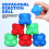30Pcs Rubber Reaction Training Balls for Agility & Reflex 10