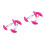 2Paires Ajusteurs Chaussures Rose ABS Portable Pour 4