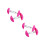 2Paires Ajusteurs Chaussures Rose ABS Portable Pour 5
