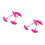 2Paires Ajusteurs Chaussures Rose ABS Portable Pour 6