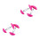 2Paires Ajusteurs Chaussures Rose ABS Portable Pour 8