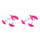 2Paires Ajusteurs Chaussures Rose ABS Portable Pour 9
