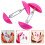 2Paires Ajusteurs Chaussures Rose ABS Portable Pour 11