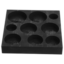 5Pcs Graphite Bar Casting Mold Black for Coin and Metal Smelting Use