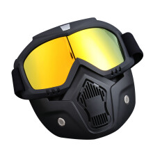 2Pcs Black Motocross Ski Goggles Vented Frame Pc Lens Eye Protection