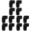 12Pcs Black Silicone Clarinet Rest Cushion Soft Thumb Support 4