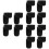 12Pcs Black Silicone Clarinet Rest Cushion Soft Thumb Support 8
