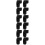 12Pcs Black Silicone Clarinet Rest Cushion Soft Thumb Support 10