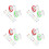 80Pièces Taille-Crayons Double Trous Coloré Portable Pour 5