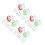 80Pièces Taille-Crayons Double Trous Coloré Portable Pour 6