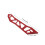1Pair Aluminum Motorcycle Windshield Support Bracket Red Durable 2