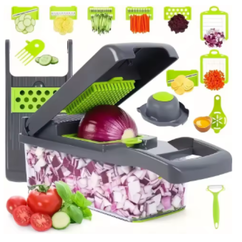 Zaprix Multifunctional Vegetable Chopper 16in1 gry