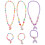 15Sets Schmuckset Kinder Kunststoff Armbänder Bunt 2