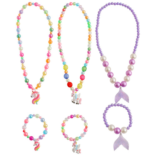 15Sets Schmuckset Kinder Kunststoff Armbänder Bunt 1