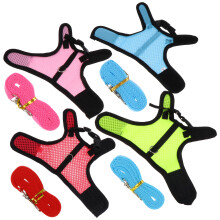 4Pcs Rabbit Hamster Mesh Vest Harness Leash Assorted Color Lightweight