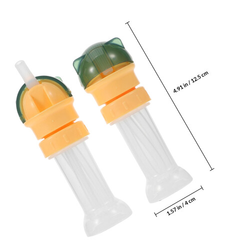 2Pièces Bouchons Verseurs Étanches Pour Gourdes De Voyage Verts PP 1