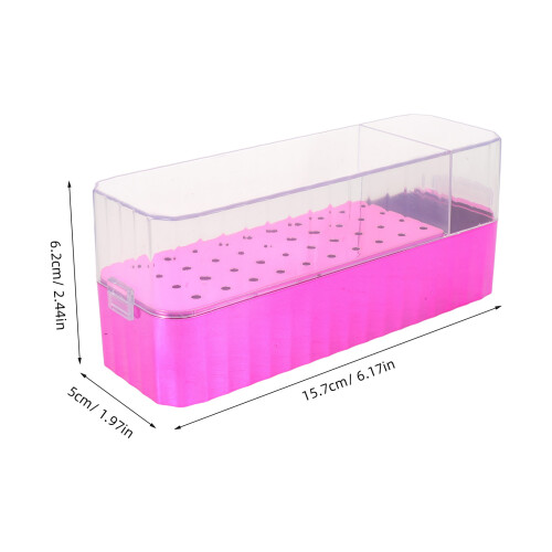 Coffret Rangement Drill Bits Rosé Anti-Poussière 1