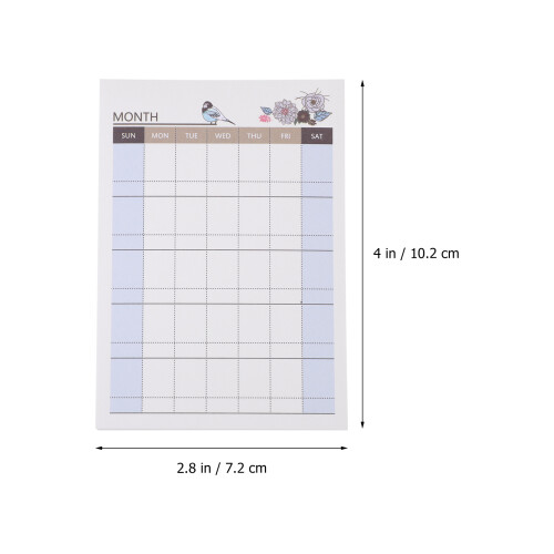 10Pcs Portable Schedule Notebooks Practical Memo Pads for Students 1