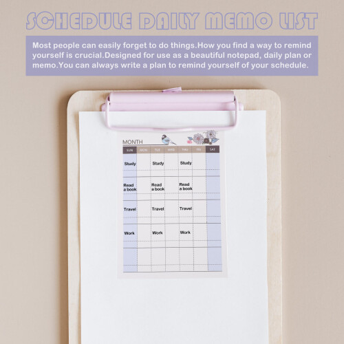 10Pcs Portable Schedule Notebooks Practical Memo Pads for Students 2