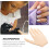 Beige Silicone Fingernail Practice Hand Reusable Artificial Hand 7