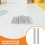 120Pcs White PVC Stick Erasers for Students Clean Erasing Drafting Art 9