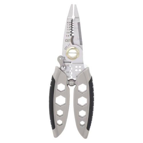 16 in 1 Electrician Pliers - 7 Inch Multi-Function Cable Stripper Gray 1