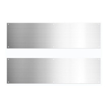 2 StüCk TüRstoßPlatten, Trittplatten für AußEntüRen, Aluminium-Kickplatten für TüRen, Dekor, Verhindern, Dass die TüR Tritt