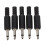 5 x Black Plastic 3.5mm Male Mono Plug Jack Audio Adapter Connector 1