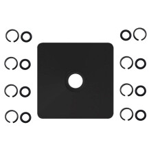 (4+4 Sets) 1/2 und 3/8 Zoll Schlagschrauber-Sicherungsring, Klemmreibungsring mit O-Ring für Elektrischen/Pneumatischen Schlagschrauber