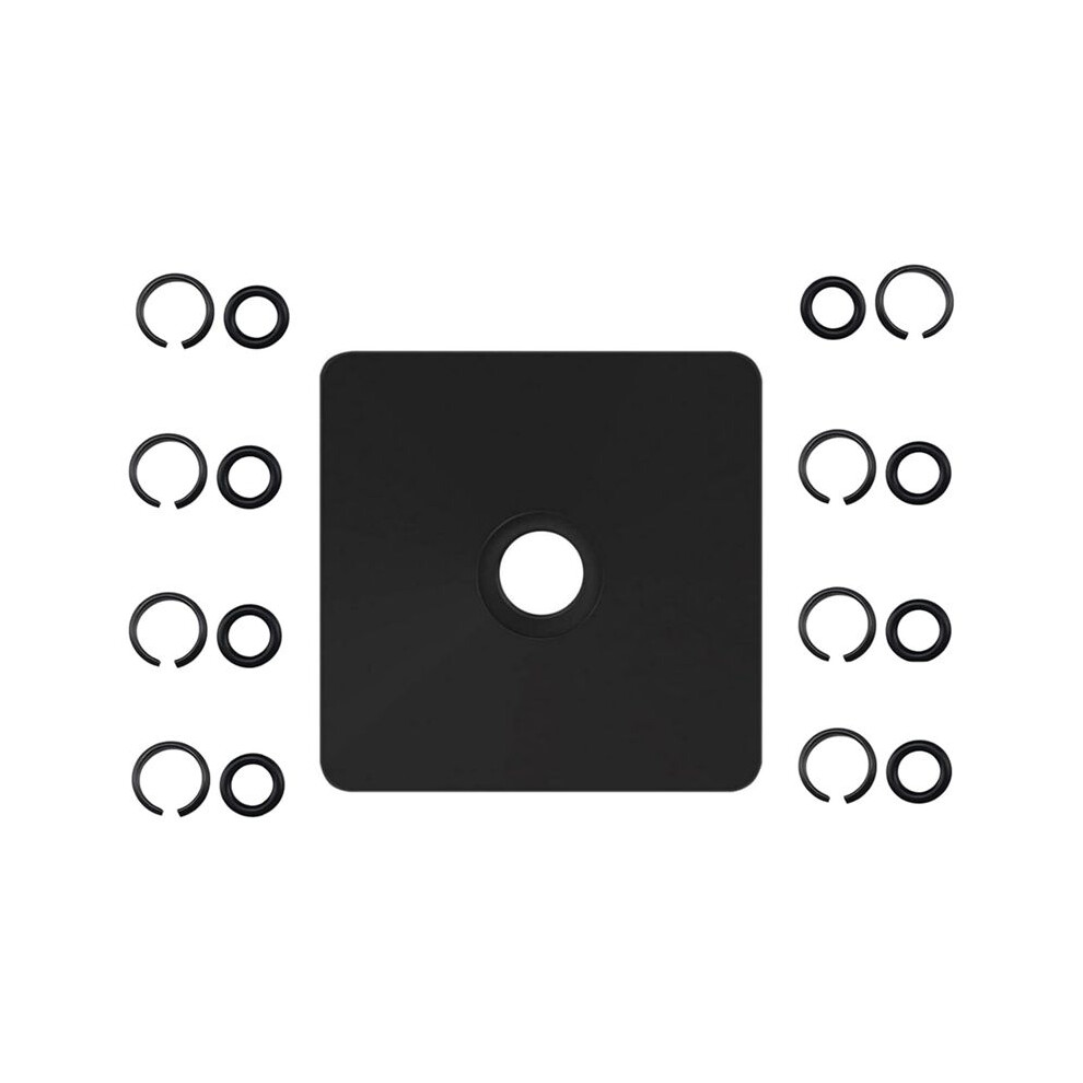 (4+4 Sets) 1/2and 3/8inch Impact Retaining Ring Clip Friction Ring with O-Ring for Electric/Pneumatic Type Impact Wrench