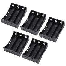 5 Pcs en plastique noir boitier de piles pour 3 x 3,7V 18650 piles