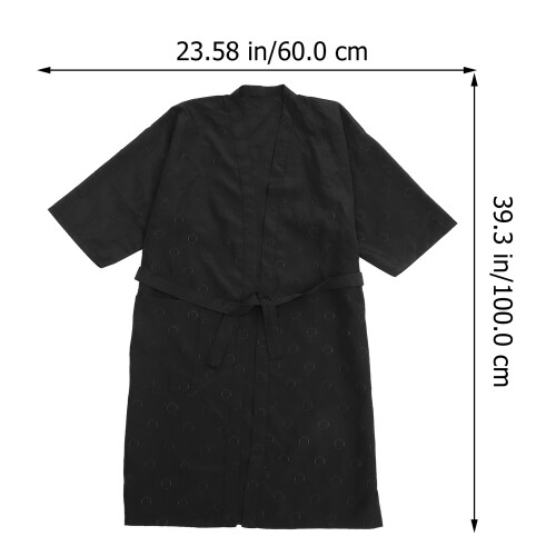 Cape Cliente Noire En Tissu , Confortable, Pour Salon De 1