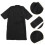Cape Cliente Noire En Tissu , Confortable, Pour Salon De 10