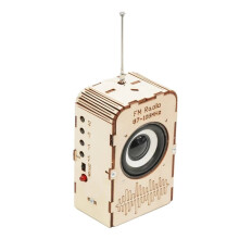DIY Radio Model Physical Practical Toy Educational Toy Kits Wooden Science Project Model for Gift Kids Children